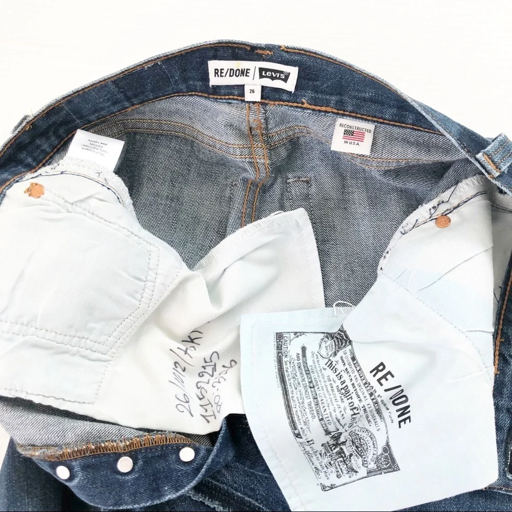 RE/DONE Levi’s Denim Mini Skirt, 26 - Picture 6 of 13